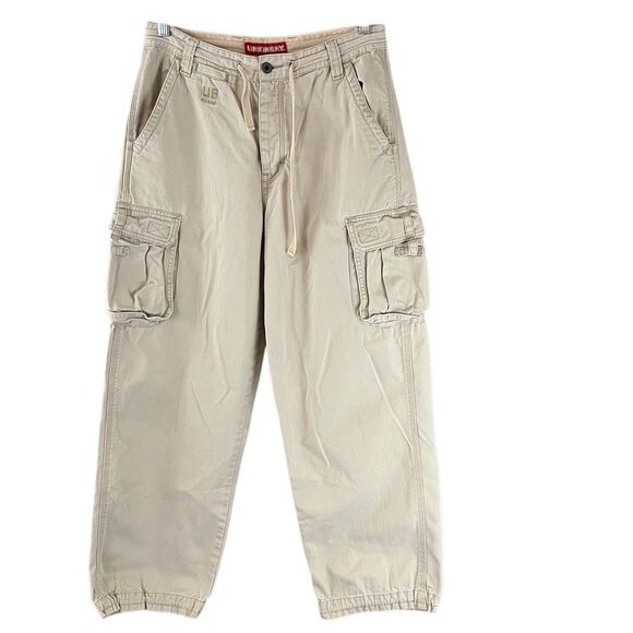Vintage Unionbay Cargo Style Pants Button Fly 90s Y2K Size Medium 100% Cotton - Picture 1 of 8